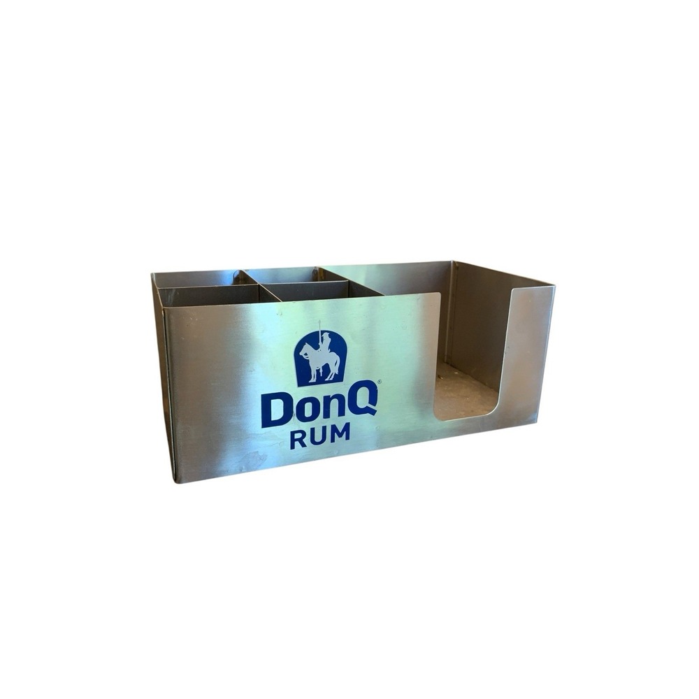 Don Q Rum Bar Napkin Holder Bar Caddy Promo Mancave Rums of Puerto Rico Blue
